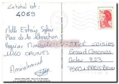 Beyriac - Nîmerrois — desenho a pena — Éditions Maillard — Verso