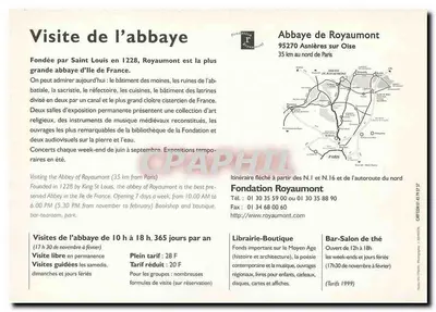 Abadia Real de Royaumont — Século XIII — Fundação Royaumont — Verso