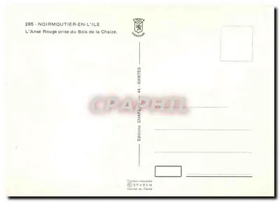 Noirmoutier-en-l'Île — A Ense Vermelha na Colheita do Bois de la Chaize — Edições Chapeau — Verso