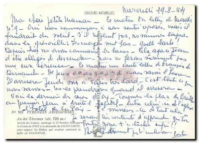 Ax-les-Thermes — Piscina dos Termas — editor REAL, n°503 — Verso