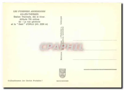 Ax-les-Thermes — Estação Termal, verão e inverno — Edições Mexichrome — Verso