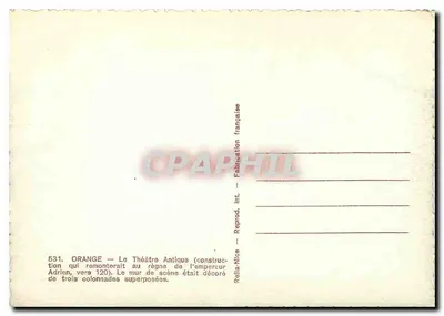 Orange — Teatro Antigo — Rella — Verso