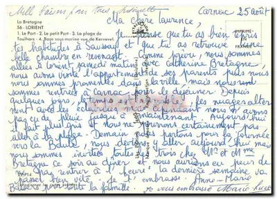 Lorient — widok portu, plaży i nabrzeża — Wydawnictwo Marques — Rewers