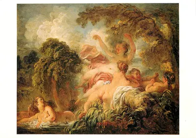 As banhistas — Pintura de Fragonard (1732-1806) — Museu do Louvre