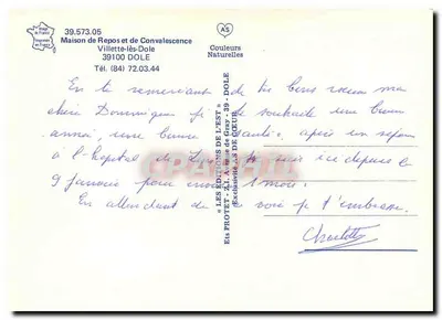 Casa de Repouso e Convalescência — Villette-lès-Dole — Edições do Leste — Verso