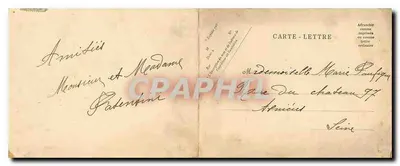 CARTE DOUBLE Dieppe Porto Navio — Verso