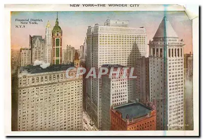 Nova Iorque — A Cidade Maravilhosa — Distrito Financeiro, N.Y. — Verso