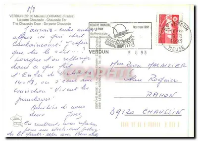 A porta Chaussée em Verdun — editor Éditions Mage, 93951 Le Blanc-Mesnil — Verso