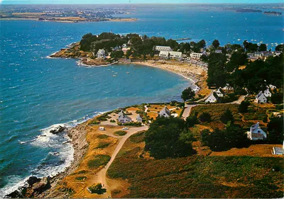 Port-Naualo (Morbihan) — Visão aérea da praia e da Ponta — Les Editions du Gabier
