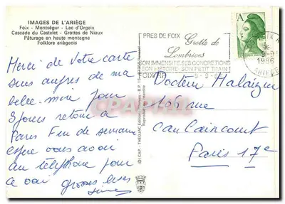 l'Ariège — imagens de — Édition Théophile — Verso