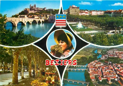 Béziers — Diversos aspectos da Cidade — Série S.34, editor A.D.E. CORUM