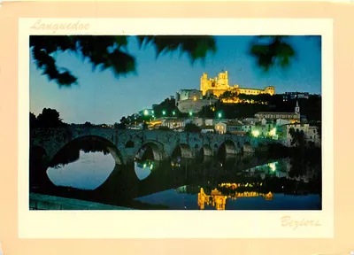 Béziers — Catedral de São Nazário iluminada — edições da Palette, n°34557