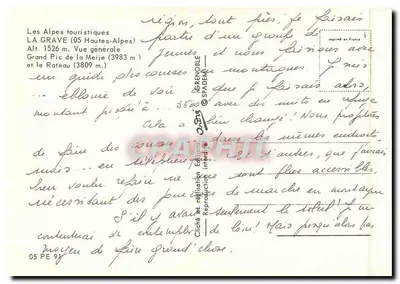 La Grave (05) — Ogólny widok — Wydawnictwo Grenoble — Rewers