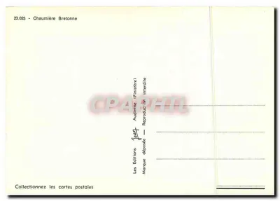 Chalé Bretão — 23.025 — Edições Jean (Finistère) — Verso