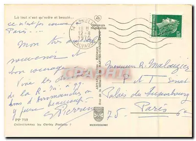 Dunas de areia e grama — praia — editor Artaud Frères, n° PP 759 — Verso