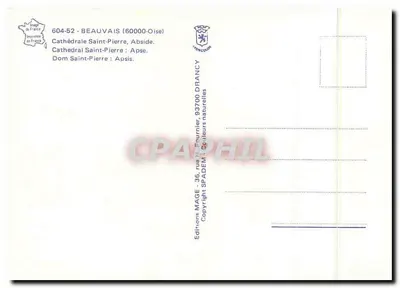 Beauvais — Absydę Katedry Świętego Piotra — Wydawnictwo MAGE — Rewers