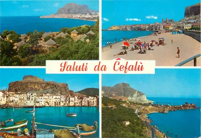 Cefalù — vista panorâmica e praia — Ediz. Enzo Amoroso n°1538