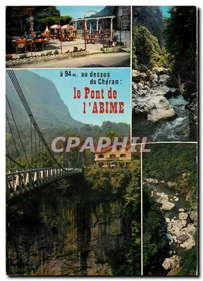 O Ponte de l'Abime — acima do Chéran — Edições J. Cellard