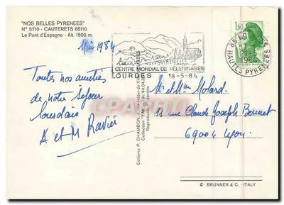 Most Hiszpański — Cauterets — Wydawnictwo P. Chambon — Rewers