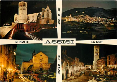 Assisi — Vista noturna — editor desconhecido, número de série não visível
