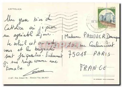 Cattolica — widok panoramiczny — Wyd. Cesari M. n° C 87 — Rewers