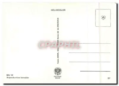 Murten-Morat — vue de la ville avec tour et place — Éditions Helio, n° MU 12 — Verso