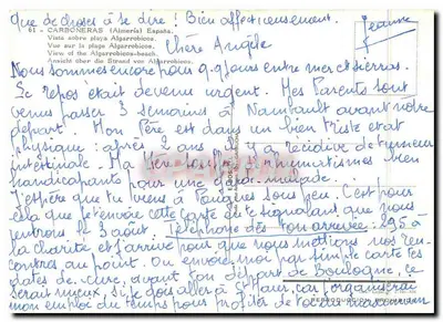 Carboneras — widok na plażę Algarrobicos — wydawca EROS, n° 61 — Rewers