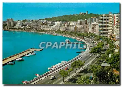 Palma de Mallorca — vista do porto e da costa — Palma Ediciones