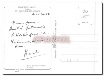 Saint-Dié-des-Vosges — Lembrete — Editor: Images de France — Verso