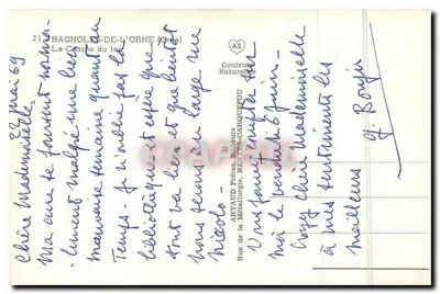 O Casino do Lago — Bagnole-de-l'Orne (Orne) — Artaud Frères, Nantes-Capquereau — Verso