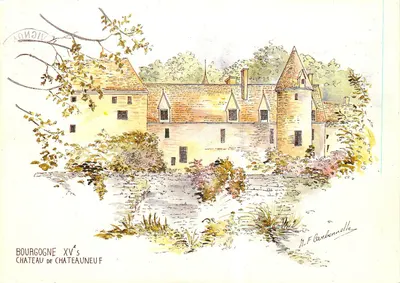 Castelo de Châteauneuf — Borgonha Século XV — M. F. Carbonnelle