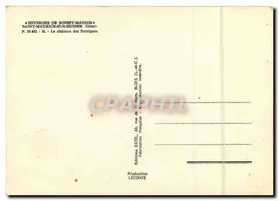 Castelo dos Perrignes — Arredores de Boissy-Maugis — Éditions Estel — Verso