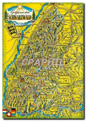 Griffe do Schwarzwald — carta postal ilustrada — editor Kollotz, n° 1036/2