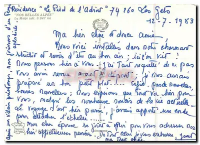 Les Gets — Residência "de Pied d'Adriat" — Editora: Céramith Impressão — Verso