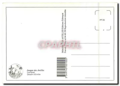 Carnaval — Fort-de-France — Imagens das Antilhas, PP 05 — Verso