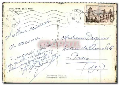 Briançon (Hautes-Alpes) — vista geral — Cim — Verso