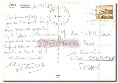 Polarisirkelen — círculo polar ártico — Knut Munstorfag AS — Verso