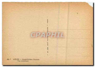 Arles — Amphitéatro Romano — Vista externa — Arts Photographiques Paris — Verso