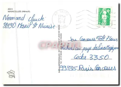 Navacelles — widok z kościoła — Éditions Méridionales — Rewers