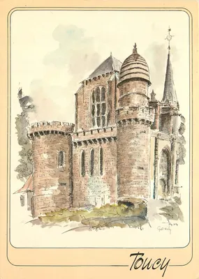Toucy — Igreja fortificada — As edições R. Audusseau, n° 13174