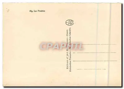 As Prairias — 65g. — Edição de Arte Beaupassage - Gaën — Verso