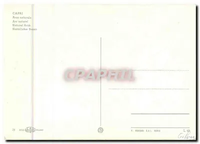 Capri — Arco Naturale — Wydawnictwo P. Marzari S.R.L. Schiod Milano — Rewers