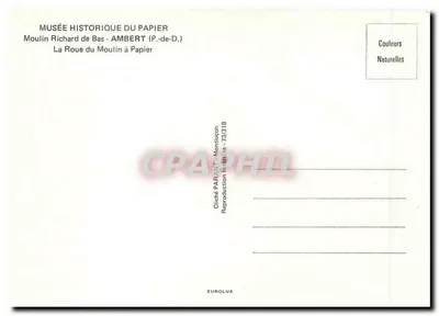 Młyn Richard de Bas — Ambert (P.-de-D.) — Cliché PARANT - Montiuccon — Rewers