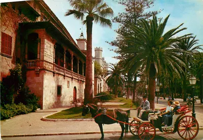 Palma de Mallorca — Consulado do Mar e Promenade de Sagrera — Editor A. Campaña y J. Puga, série II n° 3458