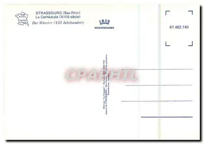 Strasburg — Katedra (XIII wiek) — IRIS Mexichrome — Rewers