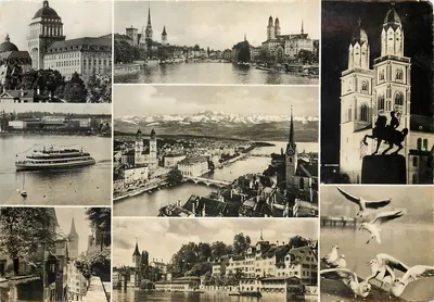 Zurich — vista panorâmica — Verlag Betrangen Pampaluchi, Zürich, n° Z 6828