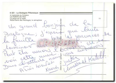 Pointe-Du-Raz — Finistère, fim da Terra — Édition YCA — Verso
