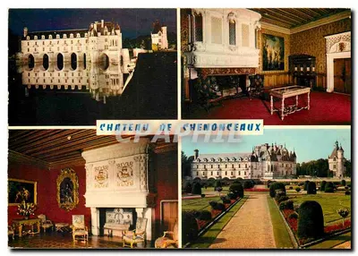 Castelo de Chenonceaux — visão do castelo, interiores e jardins — Edições Greff, Paris