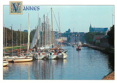 VANNES — Vista geral sobre o porto de recreio — Éditions d'Art Le Dôme, Châteauvin