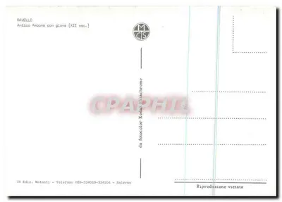 Ravello — Oude ambon met gisanten (12e eeuw) — Ediz. Montonti — Achterkant